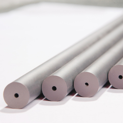 Solid Raw Sintered Carbide Rod With Straight Hole K15 - K20 6% Cobalt